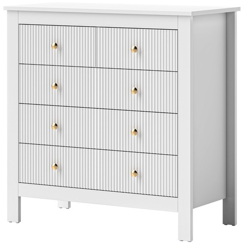Homcom fluted bedroom chest - homcom,