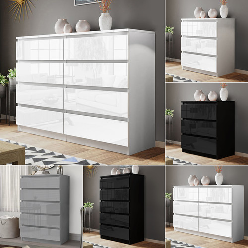 High gloss chest drawers - gloss,