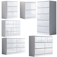 White Gloss Chest Of Drawers
