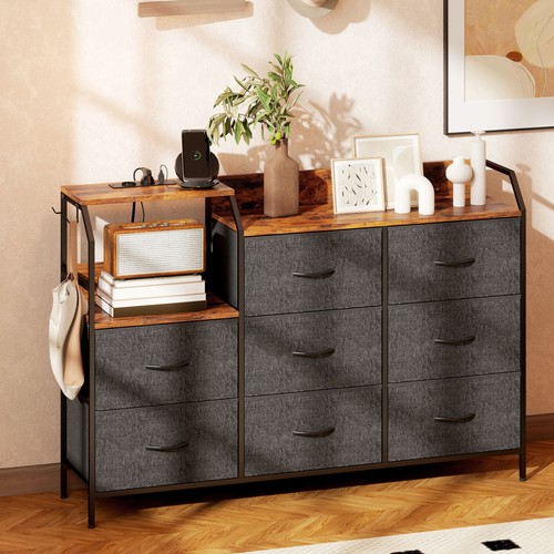 Homcom fabric chest - chest, of