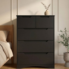 Modern Wooden 5 Drawer Chest