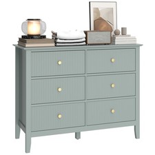HOMCOM Fluted Chest of Drawers
