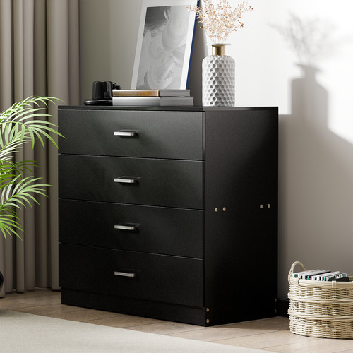 High gloss white chest - white,