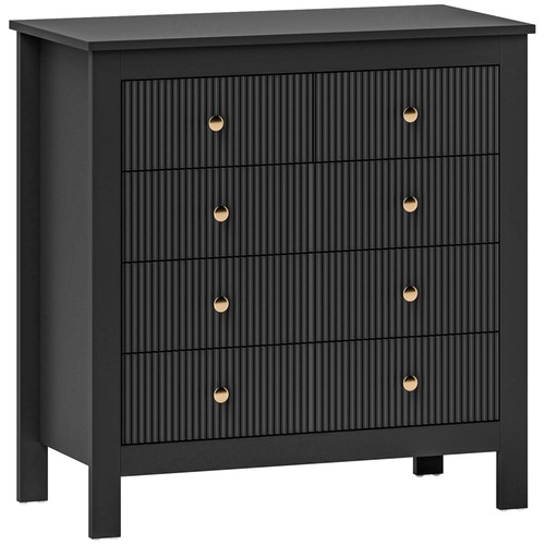 Homcom fluted bedroom chest - bedroom,
