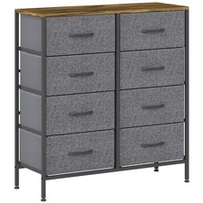 HOMCOM 8 Drawer Fabric Chest
